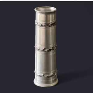 VINTAGE B & M Norway Arts & Crafts Pewter Bud
Vase 7.5”